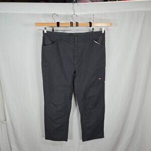Red Kap Men Utility Work Pants 46x32 Charcoal Stretch Workwear Cargo